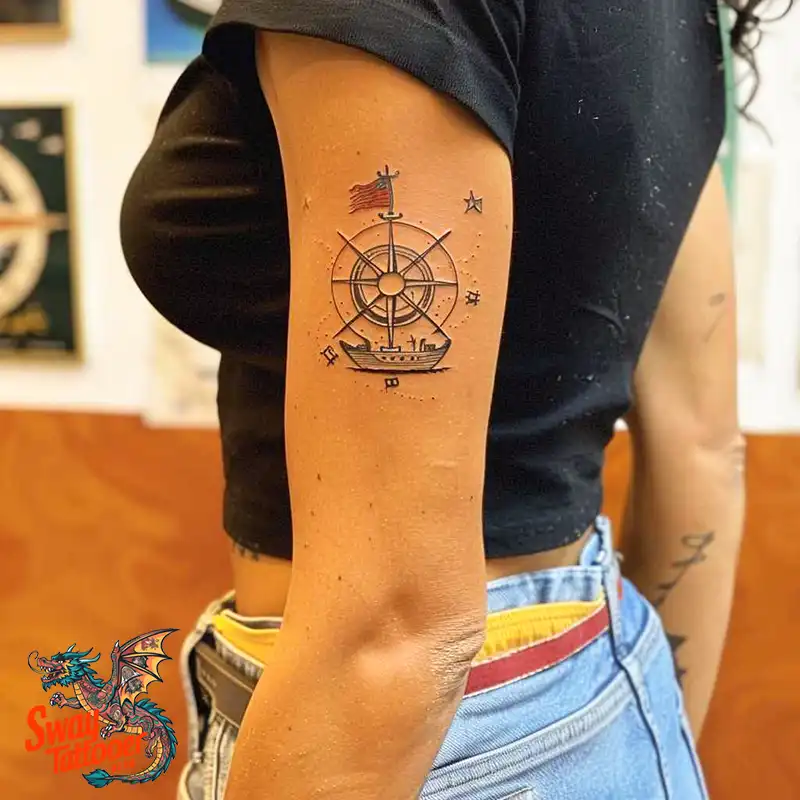 120 Nautical Tattoo Designs and Their Enduring Symbolism 12 Nautical Tattoo design