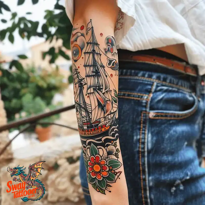 120 Nautical Tattoo Designs and Their Enduring Symbolism 5 Nautical Tattoo design