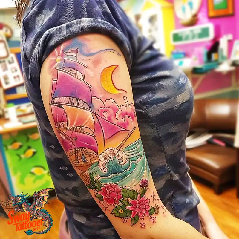 120 Nautical Tattoo Designs and Their Enduring Symbolism 3 Nautical Tattoo design