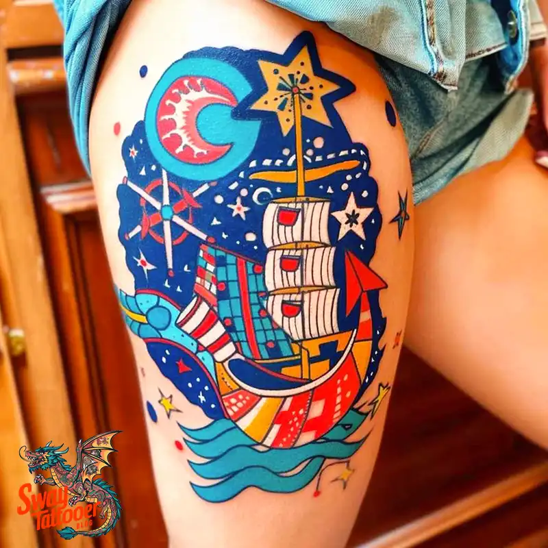120 Nautical Tattoo Designs and Their Enduring Symbolism 32 Nautical Tattoo design