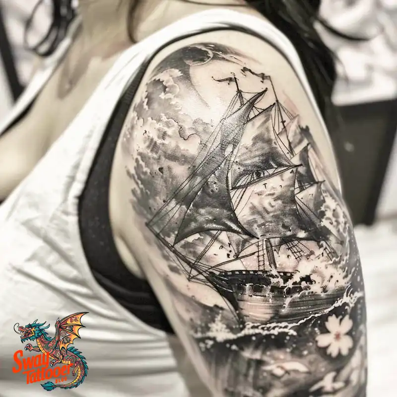 120 Nautical Tattoo Designs and Their Enduring Symbolism 24 Nautical Tattoo design