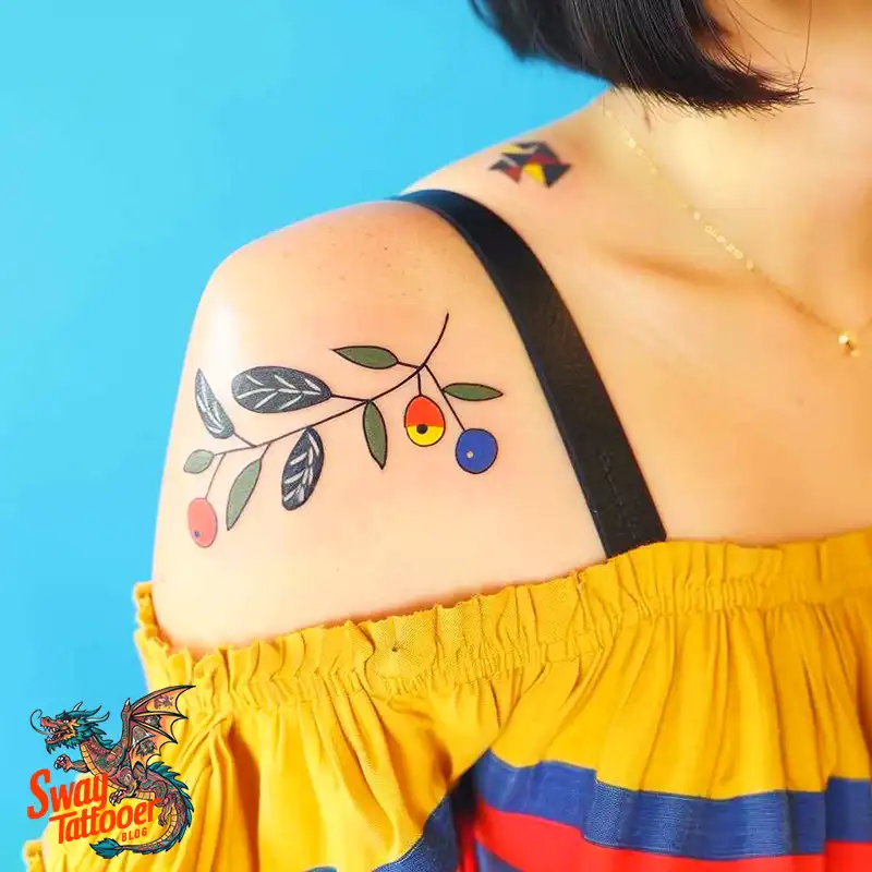 olive branch tattoo design