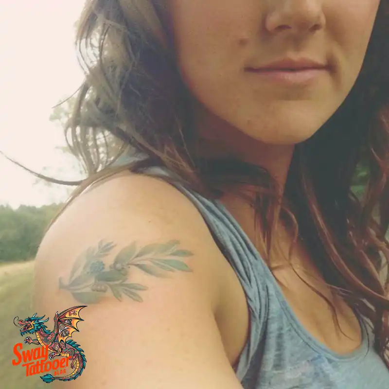 olive branch tattoo design