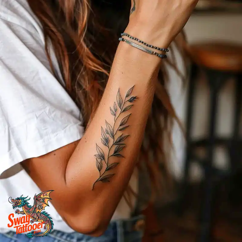 olive branch tattoo design
