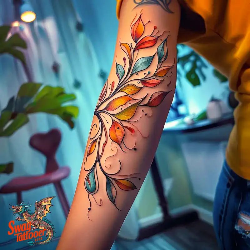 olive branch tattoo design