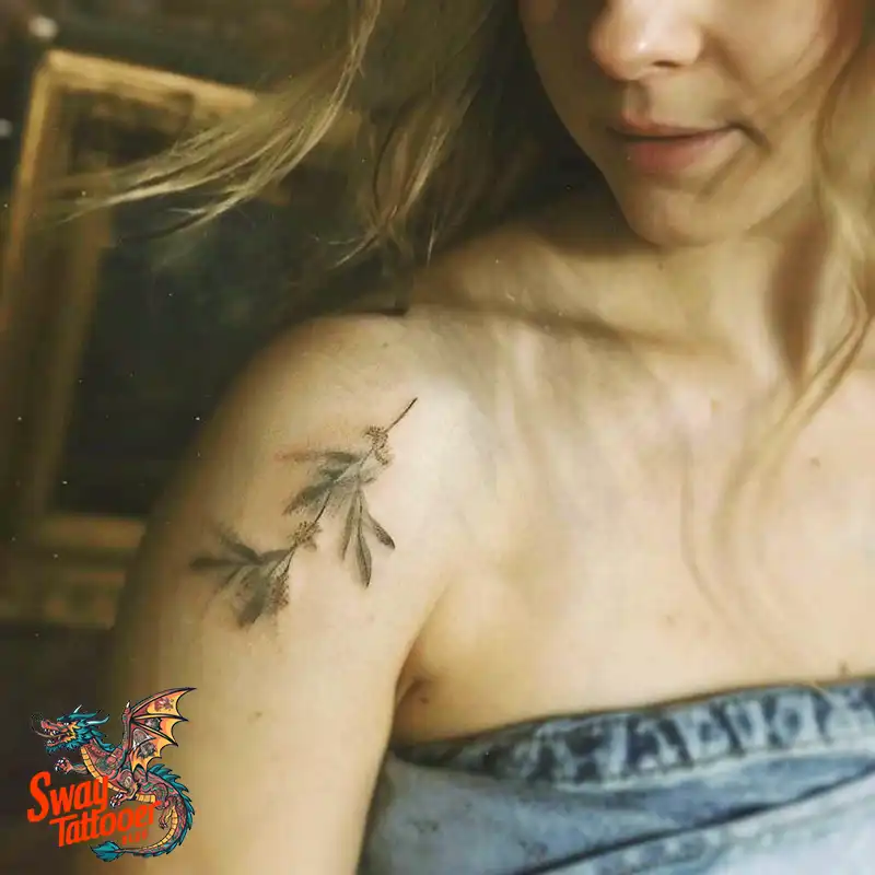 olive branch tattoo design