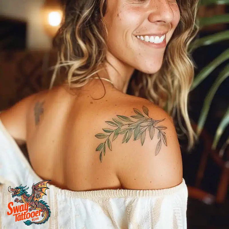 olive branch tattoo design