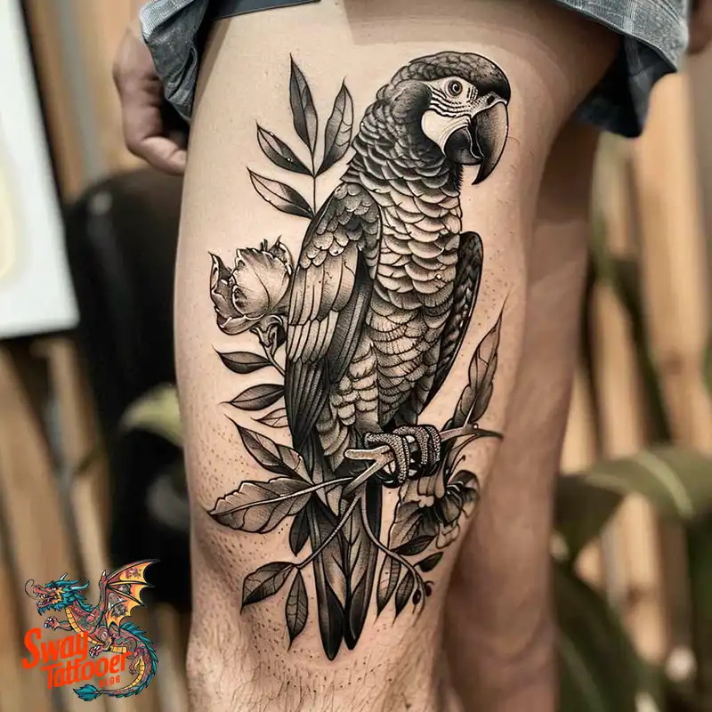 120 Parrot Tattoo Designs, Meanings, Aftercare, & Color Key 100 parrot 1