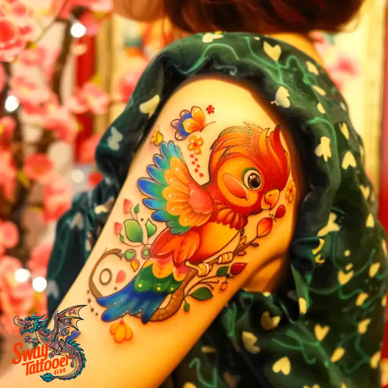 120 Parrot Tattoo Designs, Meanings, Aftercare, & Color Key 1 Parrot Tattoo Design