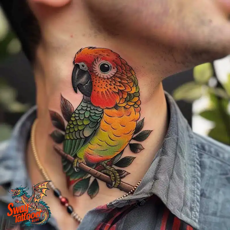 120 Parrot Tattoo Designs, Meanings, Aftercare, & Color Key 112 parrot15