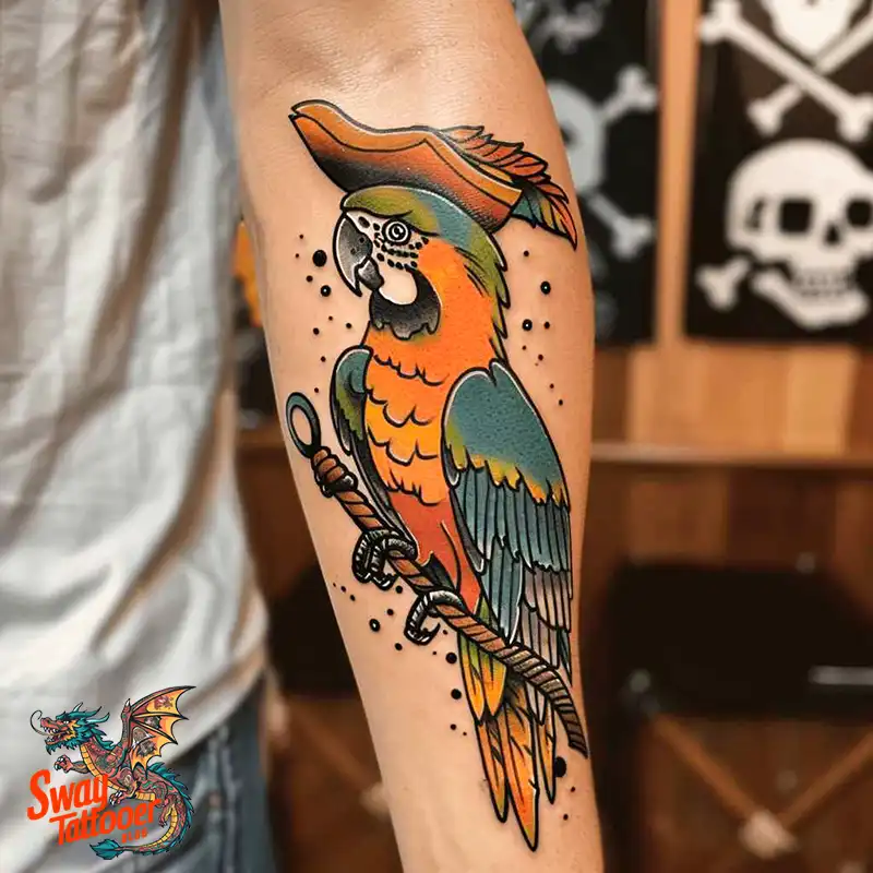 120 Parrot Tattoo Designs, Meanings, Aftercare, & Color Key 82 parrot30