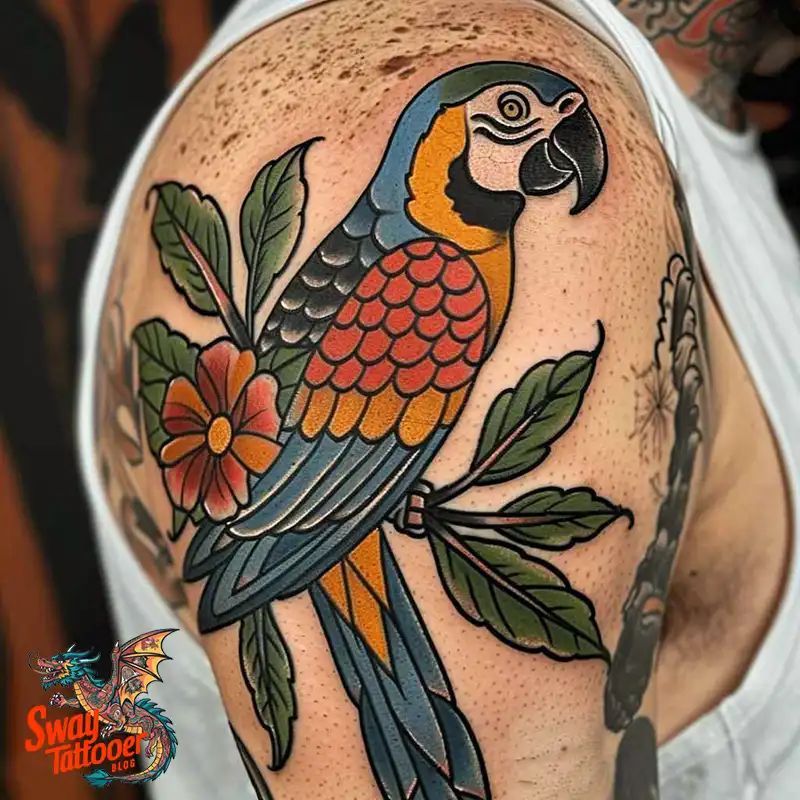 120 Parrot Tattoo Designs, Meanings, Aftercare, & Color Key 76 Parrot Tattoo