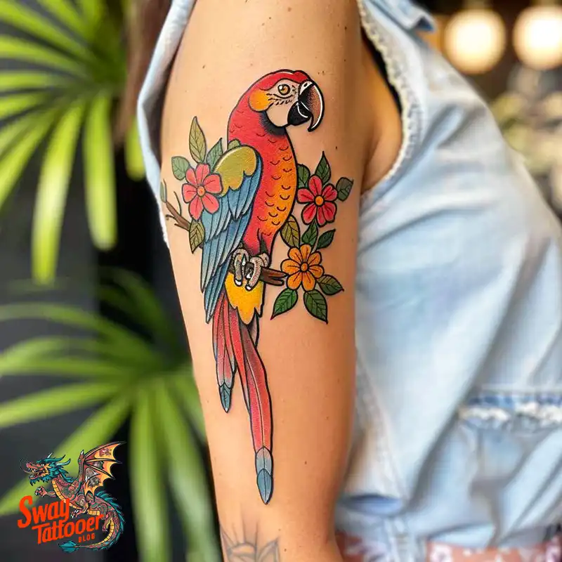 120 Parrot Tattoo Designs, Meanings, Aftercare, & Color Key 65 Parrot Tattoo