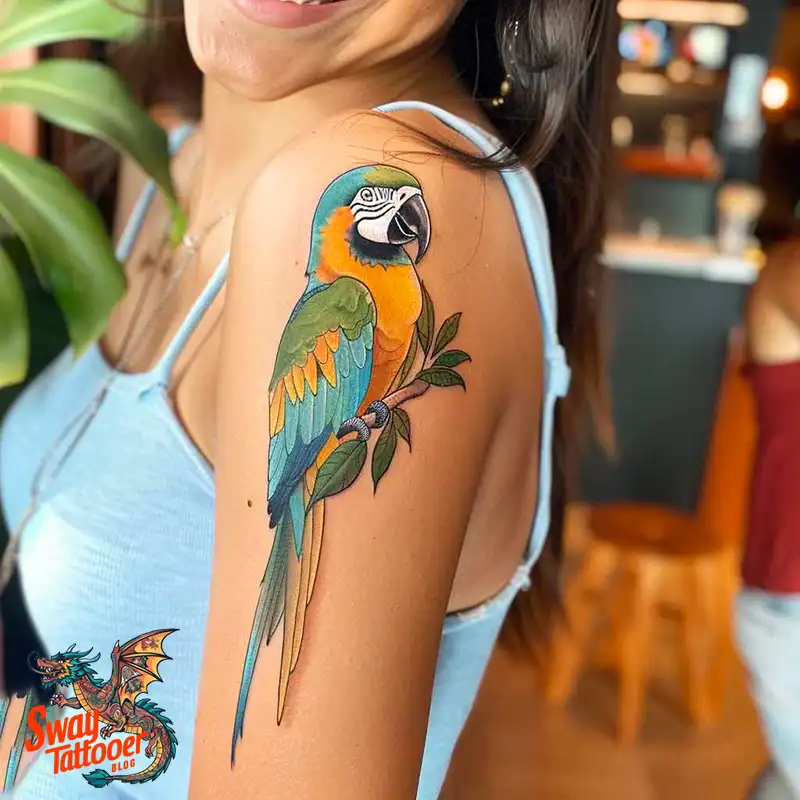 120 Parrot Tattoo Designs, Meanings, Aftercare, & Color Key 63 Parrot Tattoo
