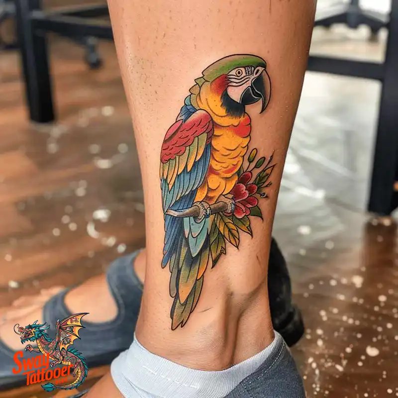 120 Parrot Tattoo Designs, Meanings, Aftercare, & Color Key 57 Parrot Tattoo