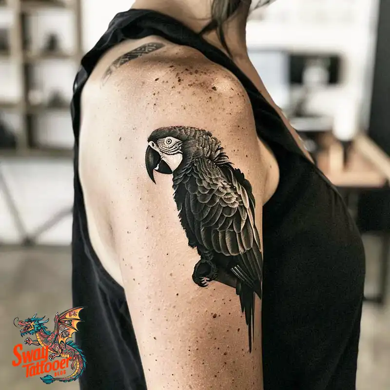 120 Parrot Tattoo Designs, Meanings, Aftercare, & Color Key 49 Parrot Tattoo Design Ideas