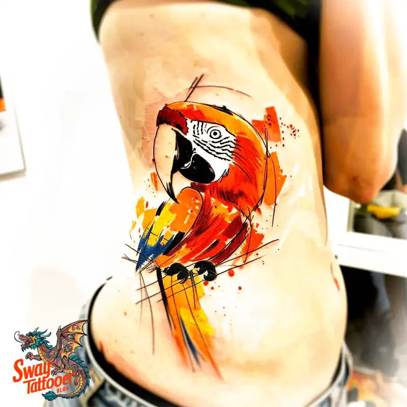 120 Parrot Tattoo Designs, Meanings, Aftercare, & Color Key 46 Parrot Tattoo Design Ideas