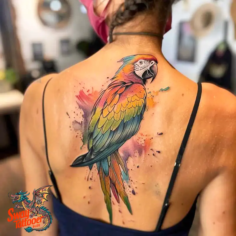 120 Parrot Tattoo Designs, Meanings, Aftercare, & Color Key 37 Parrot Tattoo Design Ideas