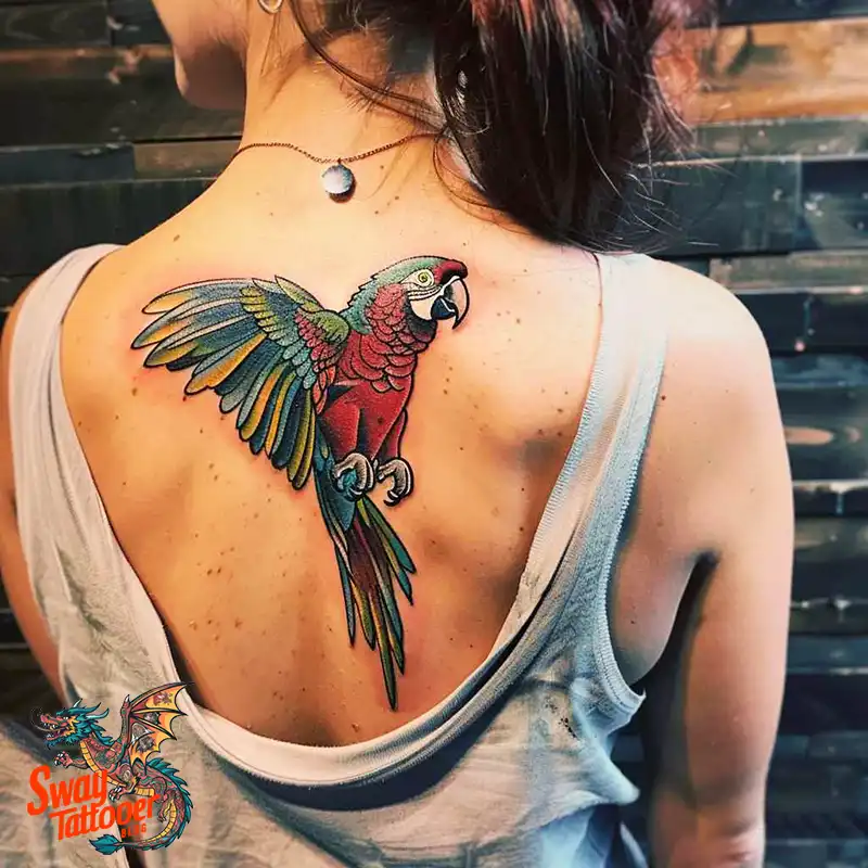 120 Parrot Tattoo Designs, Meanings, Aftercare, & Color Key 34 Parrot Tattoo Design Ideas