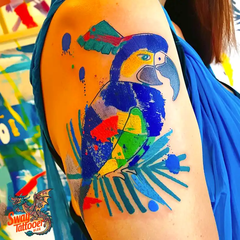 120 Parrot Tattoo Designs, Meanings, Aftercare, & Color Key 32 Parrot Tattoo Design Ideas