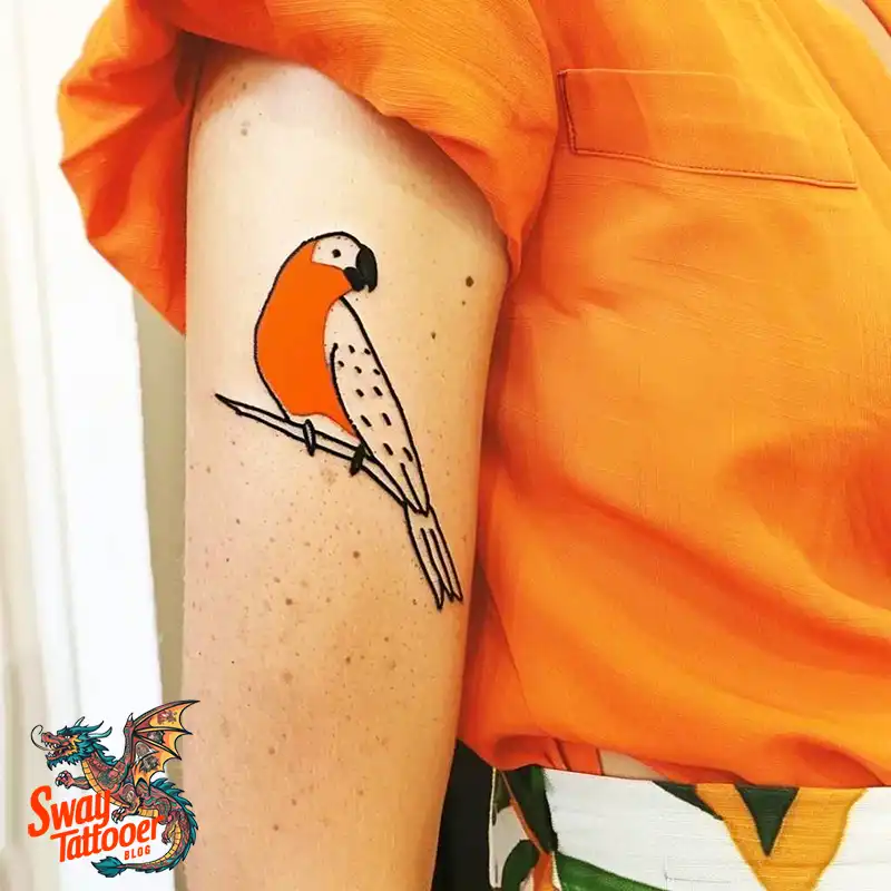 120 Parrot Tattoo Designs, Meanings, Aftercare, & Color Key 29 Parrot Tattoo Design Ideas