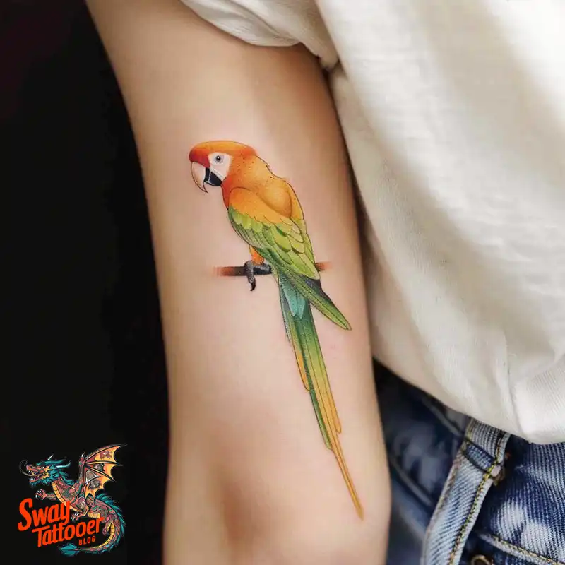 120 Parrot Tattoo Designs, Meanings, Aftercare, & Color Key 24 Parrot Tattoo Design