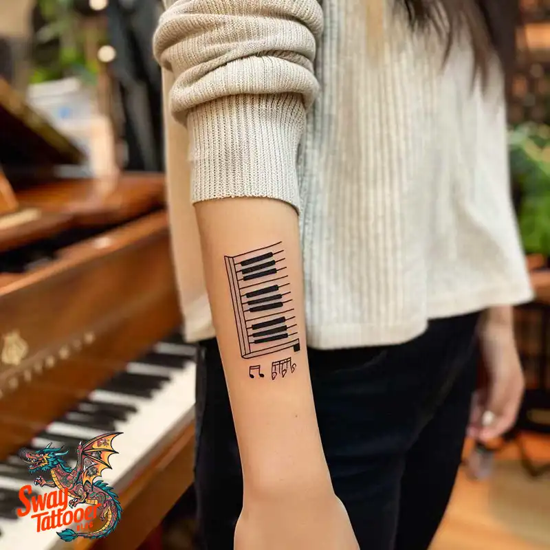 Piano Tattoo Designs