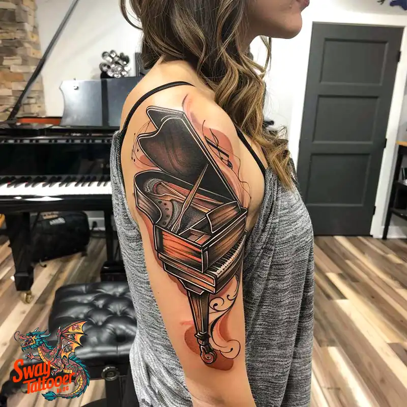 Piano Tattoo Designs