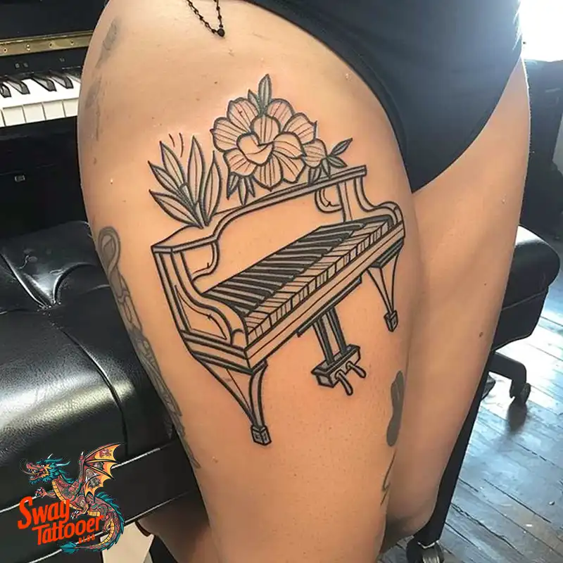 Piano Tattoo Designs