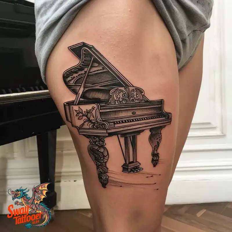 Piano Tattoo Designs