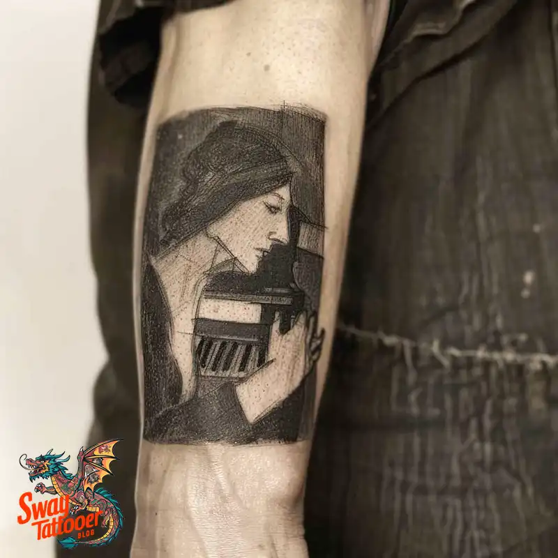 Piano Tattoo Designs