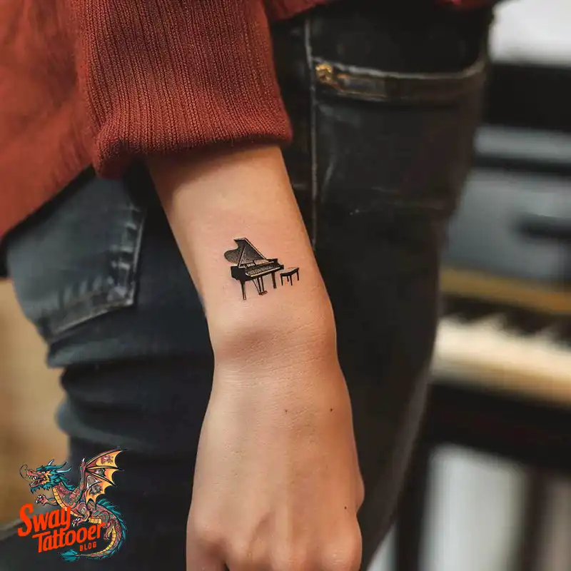 Piano Tattoo Designs