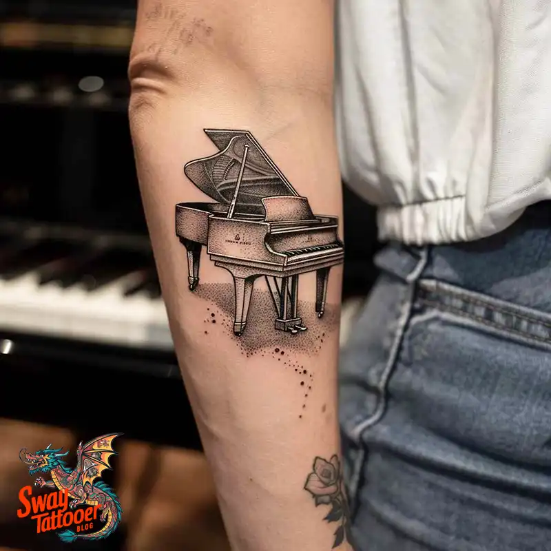 Piano Tattoo Designs