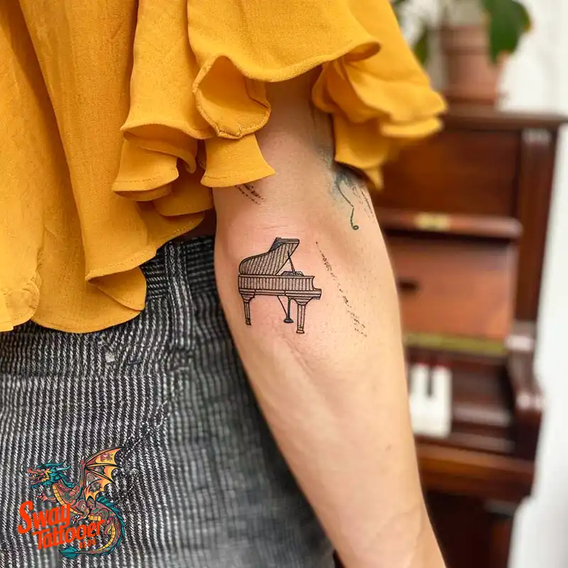 Piano Tattoo Designs