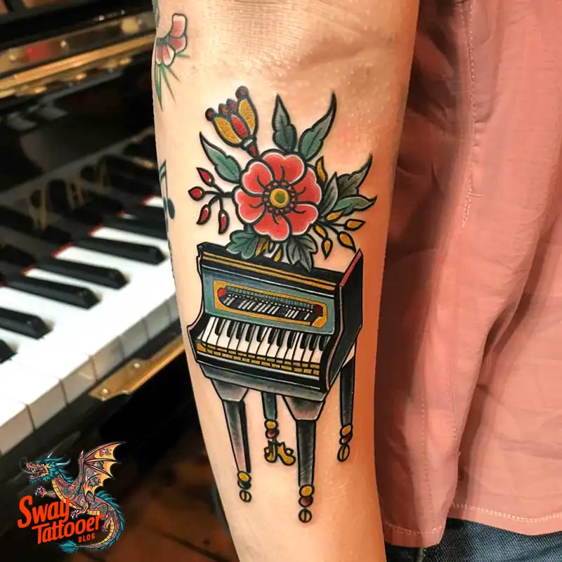 Piano Tattoo Designs