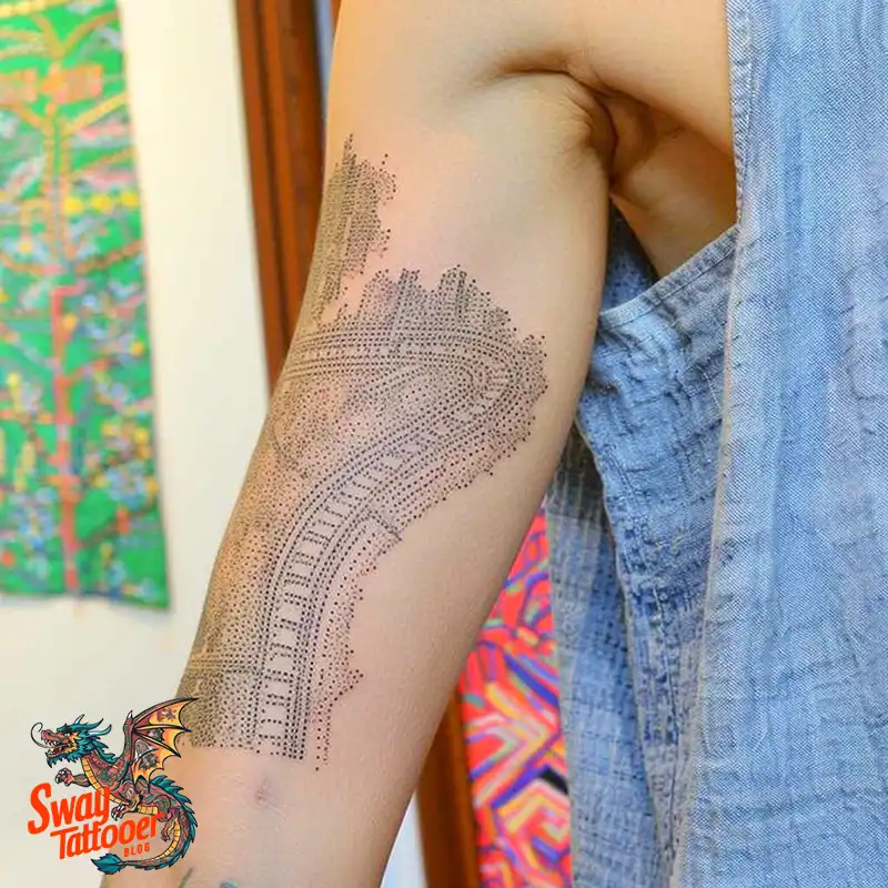 Railroad Tattoo Design