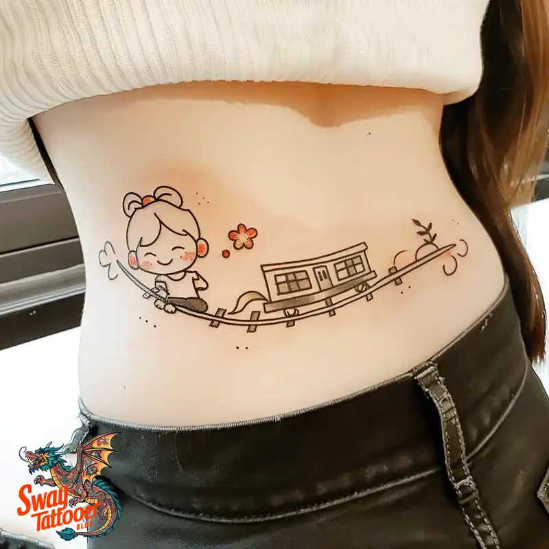 Railroad Tattoo Design