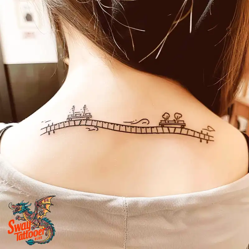 Railroad Tattoo Design