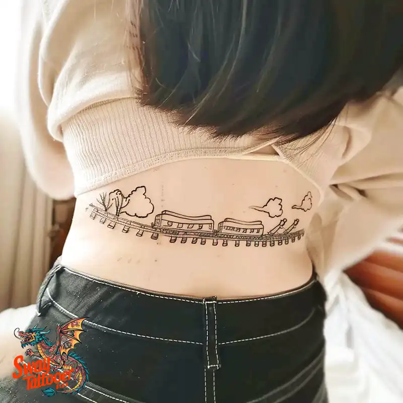Railroad Tattoo Design