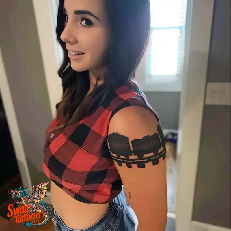 Railroad Tattoo Design