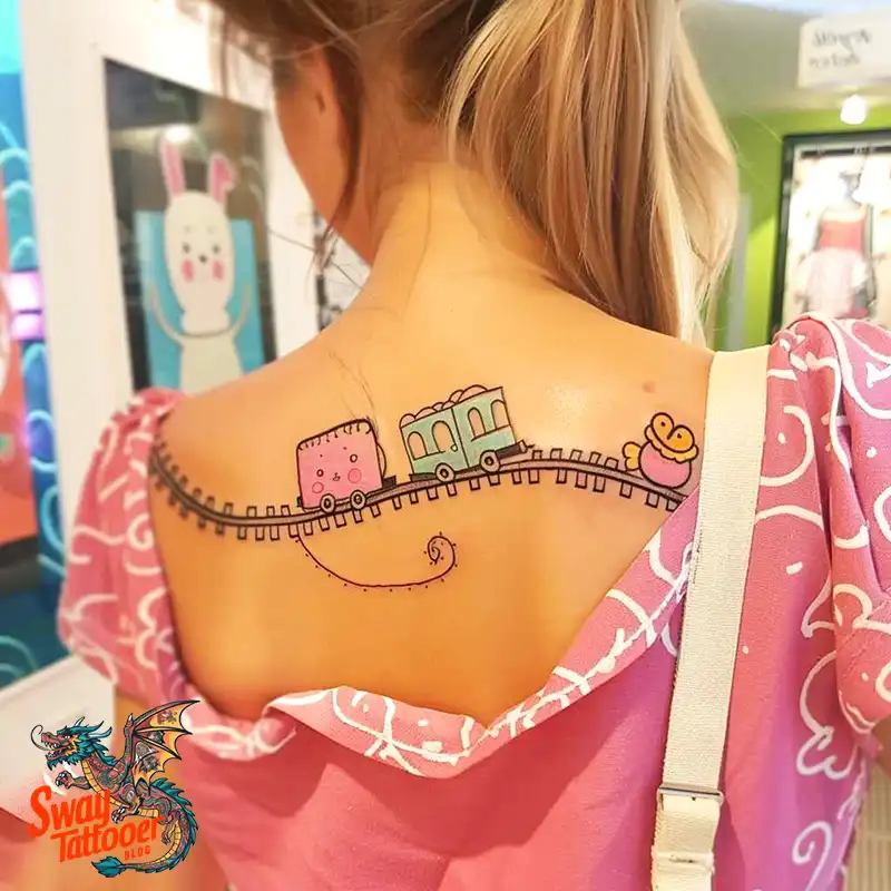 Railroad Tattoo Design