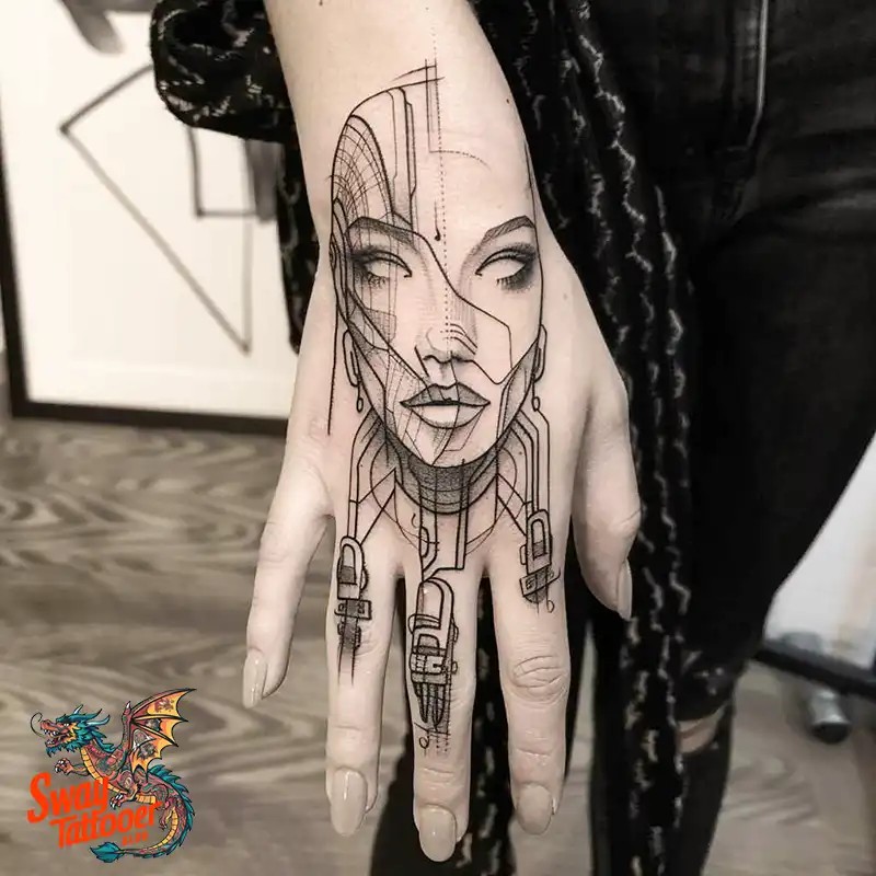 Robot Hand Tattoo