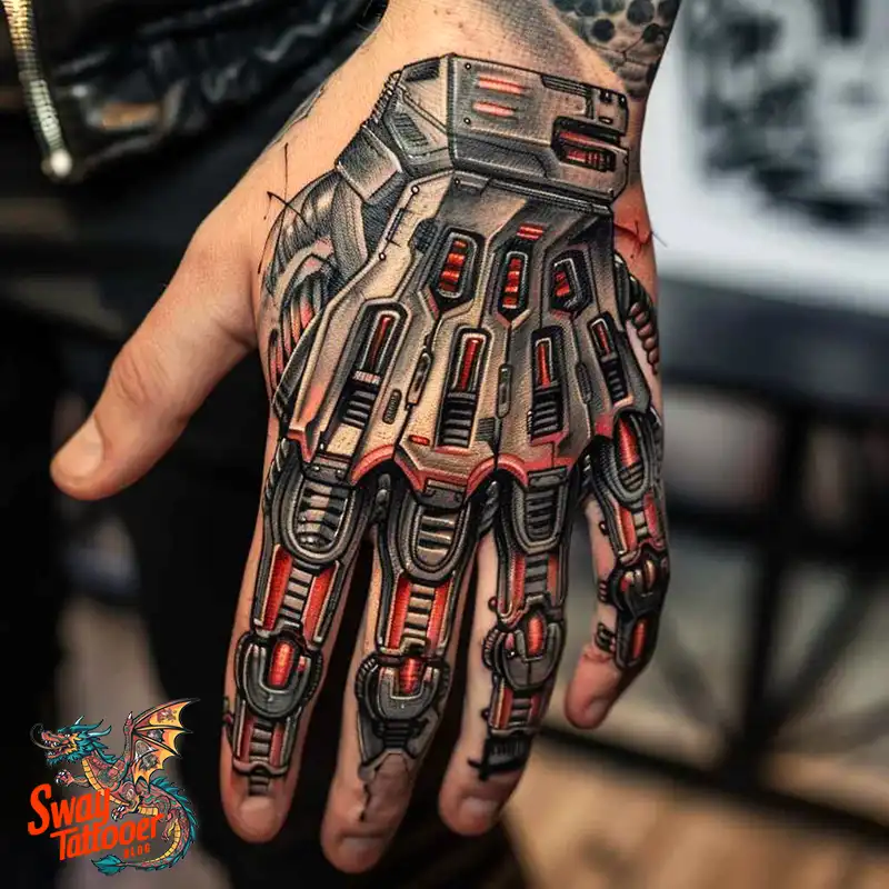 Robot Hand Tattoo
