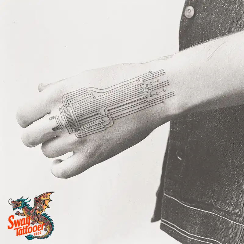 Robot Hand Tattoo