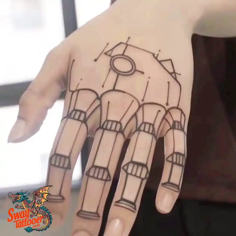Robot Hand Tattoo