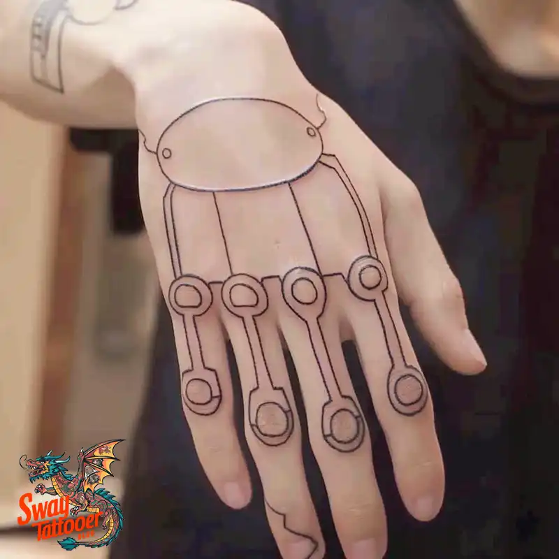 Robot Hand Tattoo