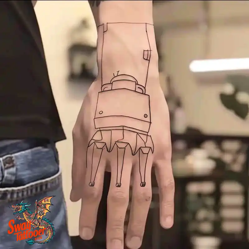 Robot Hand Tattoo