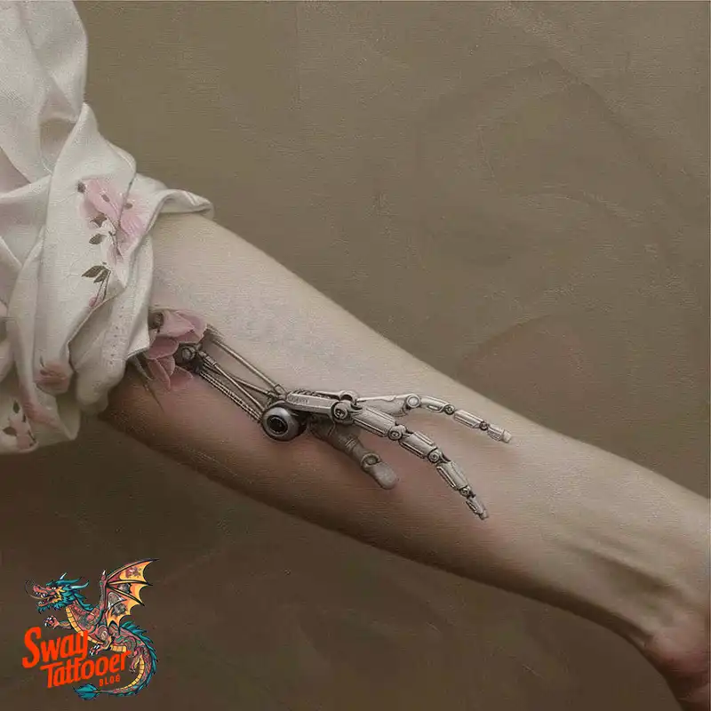 Robot Hand Tattoo
