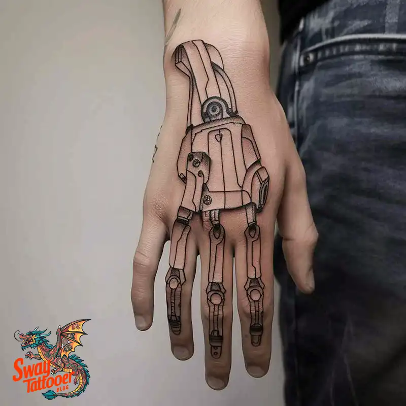 Robot Hand Tattoo