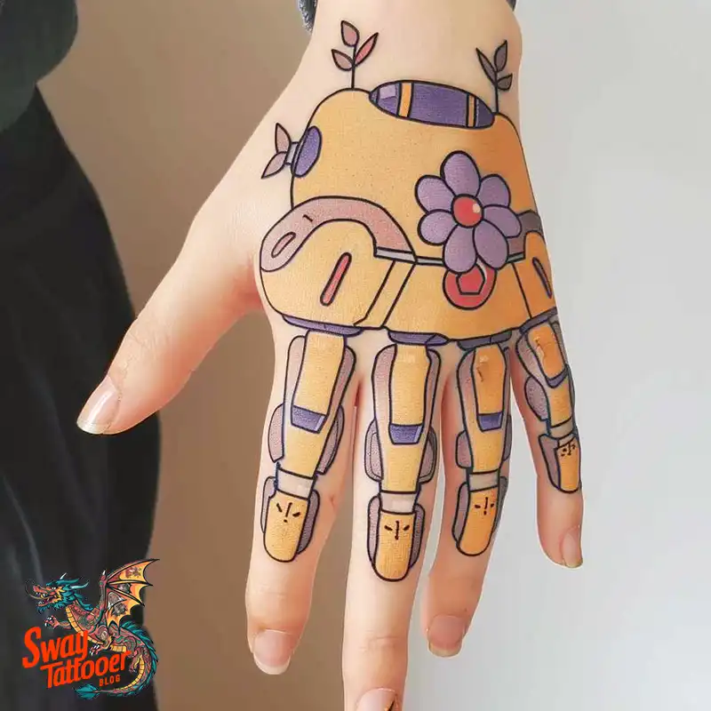 Robot Hand Tattoos ideas